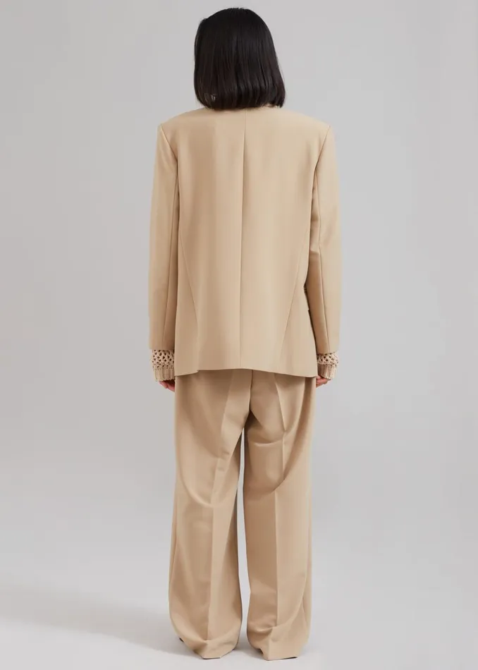 Women The Frankie Shop Outerwear Corrin Blazer Beige