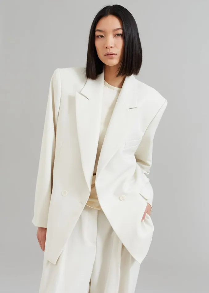 Women The Frankie Shop Outerwear Corrin Blazer Ivory