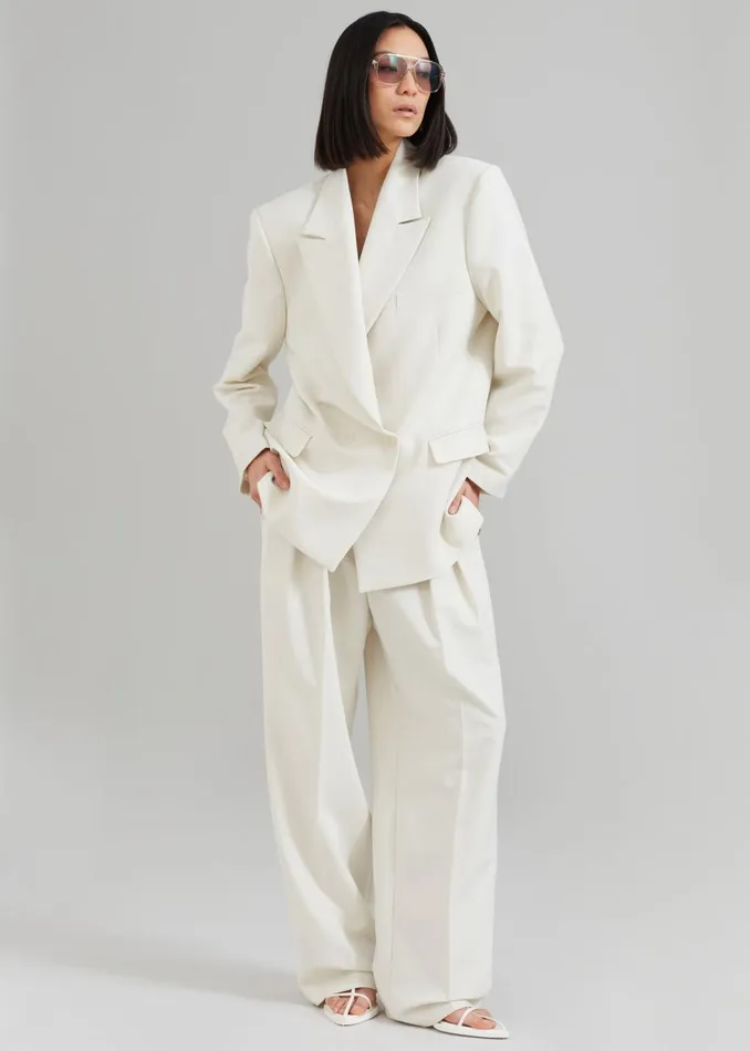 Women The Frankie Shop Outerwear Corrin Blazer Ivory