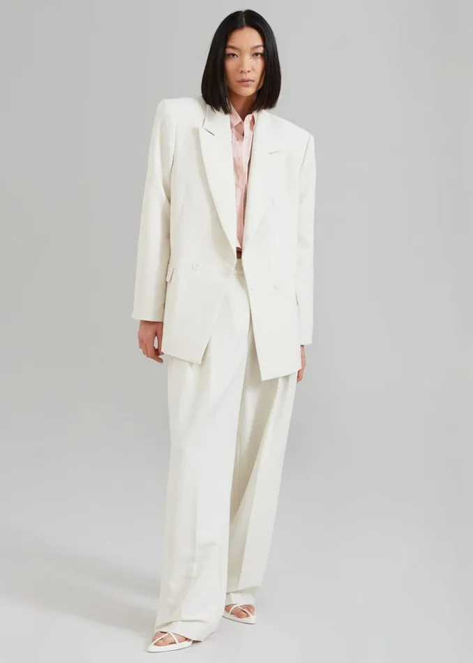 Women The Frankie Shop Outerwear Corrin Blazer Ivory