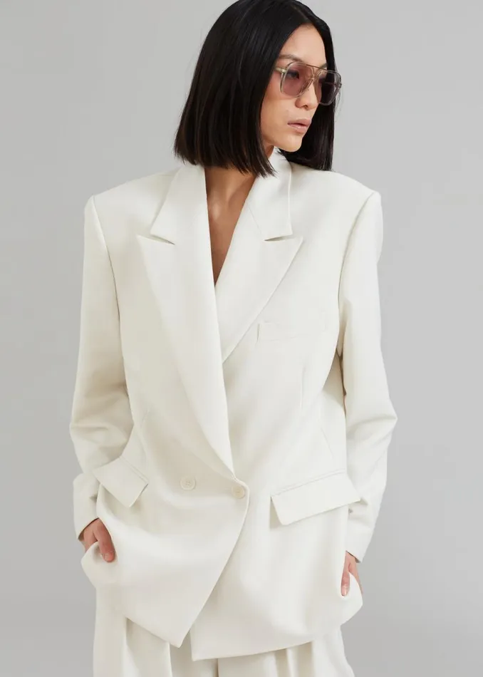 Women The Frankie Shop Outerwear Corrin Blazer Ivory