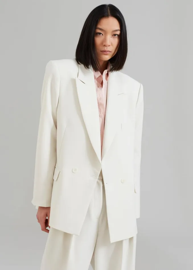 Women The Frankie Shop Outerwear Corrin Blazer Ivory