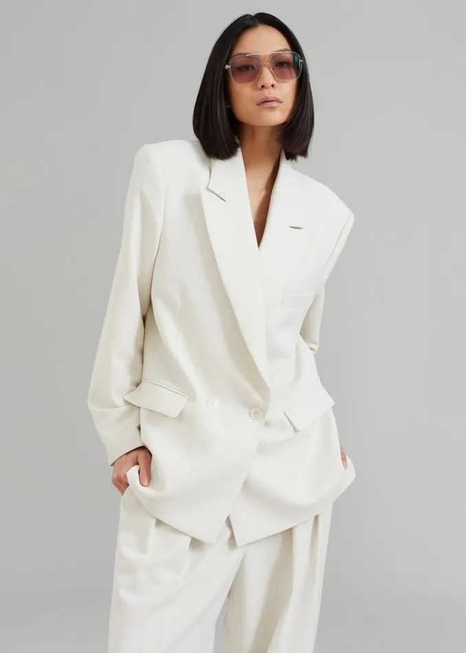 Women The Frankie Shop Outerwear Corrin Blazer Ivory