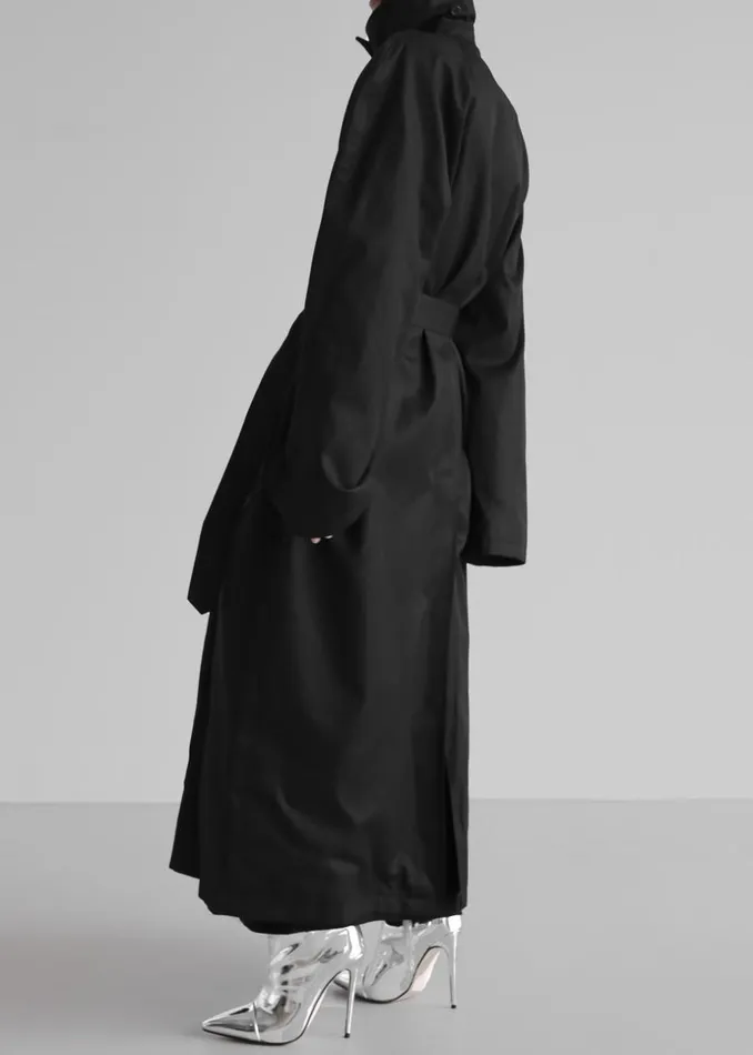 Women The Frankie Shop Outerwear Decima Trench Coat Black