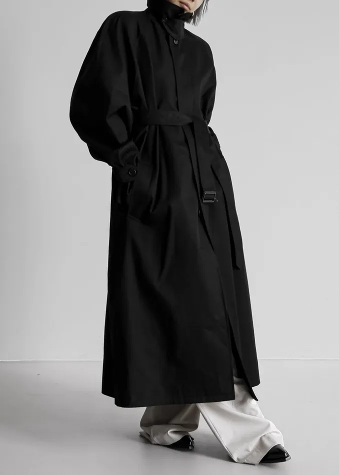 Women The Frankie Shop Outerwear Decima Trench Coat Black
