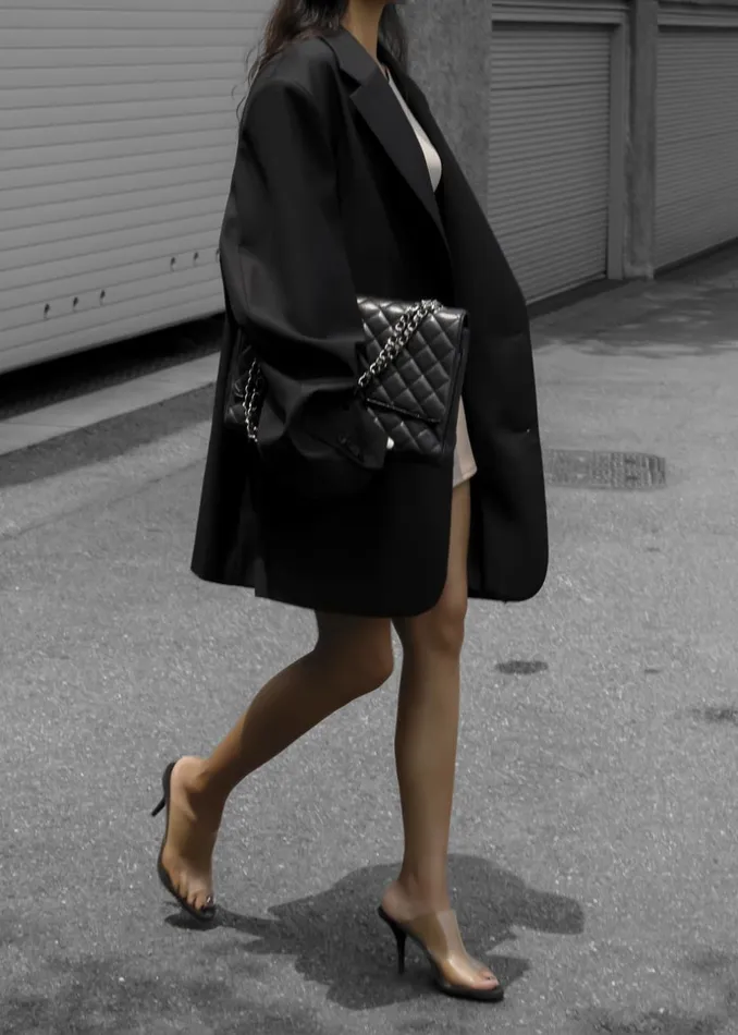 Women The Frankie Shop Outerwear Dee Maxi Oversized Blazer Black