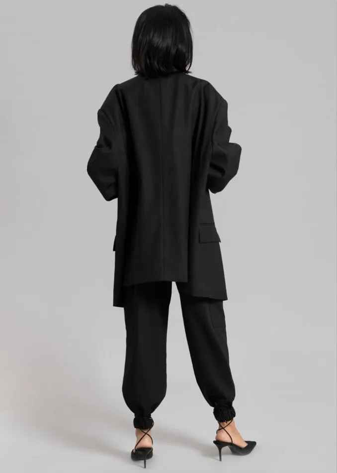 Women The Frankie Shop Outerwear Dee Maxi Oversized Blazer Black