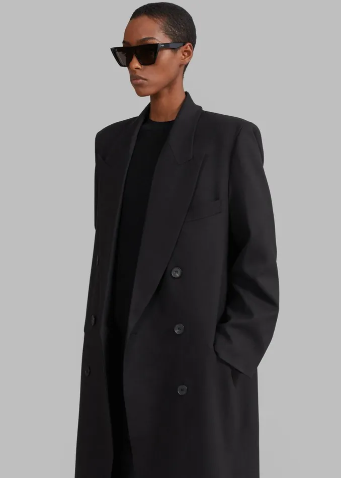 Women The Frankie Shop Outerwear Delphina Long Coat Black
