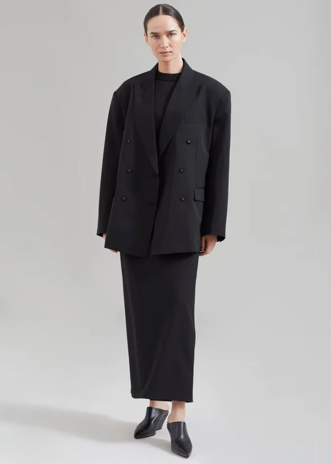 Women The Frankie Shop Outerwear Demi Blazer Black