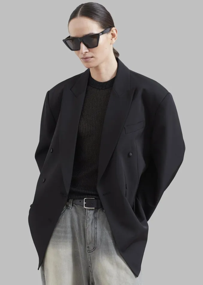 Women The Frankie Shop Outerwear Demi Blazer Black