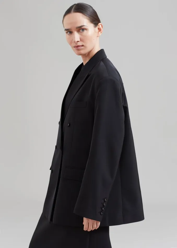 Women The Frankie Shop Outerwear Demi Blazer Black
