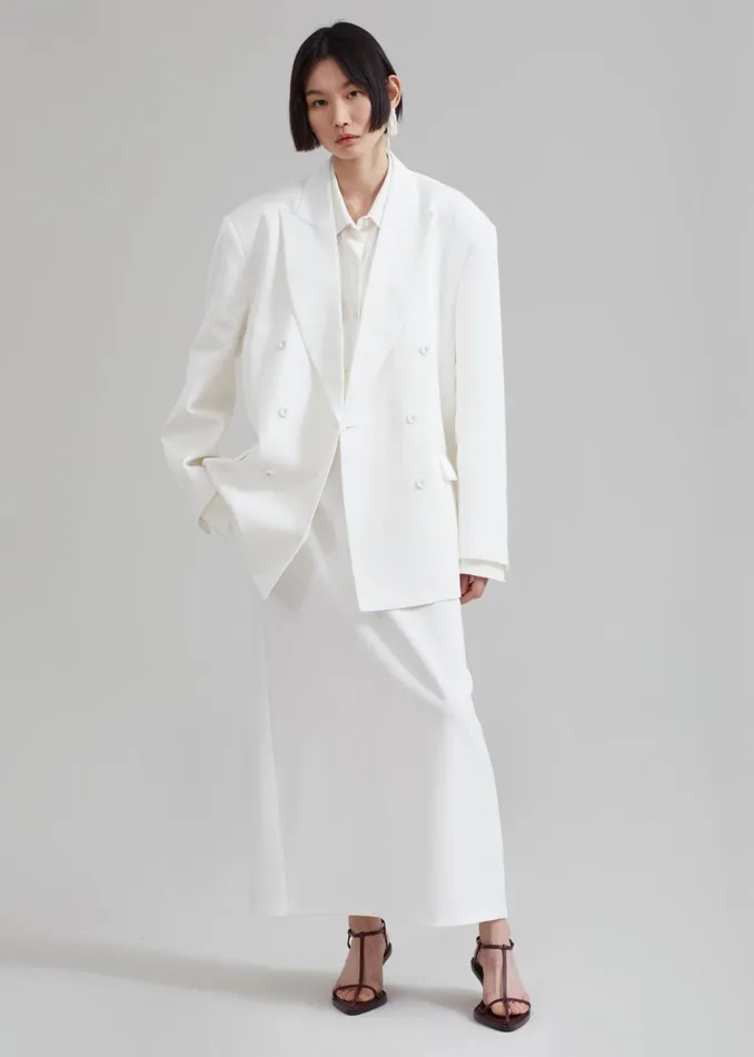 Women The Frankie Shop Outerwear Demi Blazer White