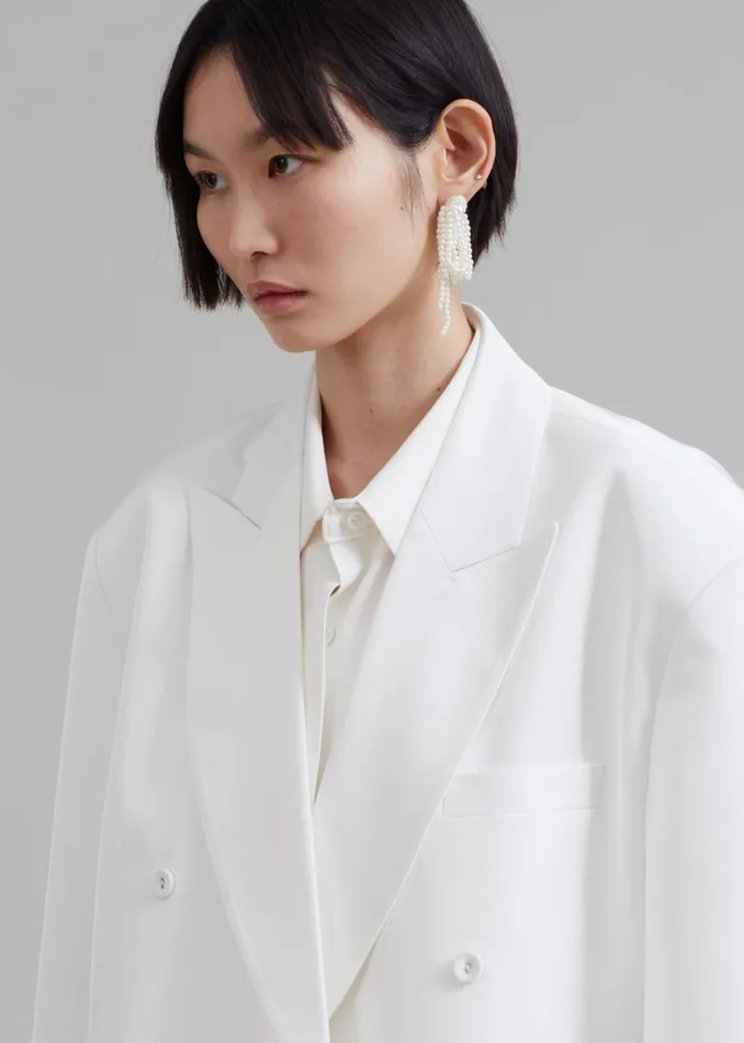 Women The Frankie Shop Outerwear Demi Blazer White