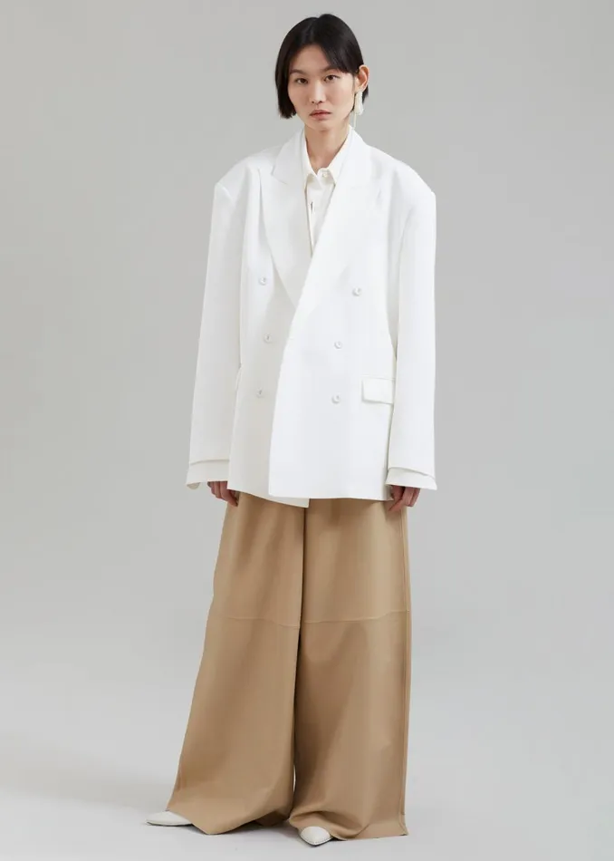 Women The Frankie Shop Outerwear Demi Blazer White