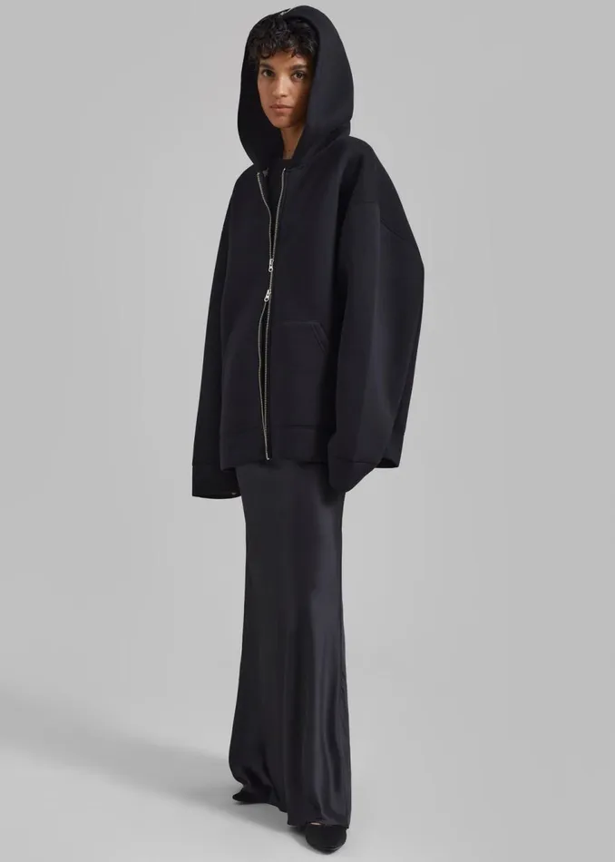 Women The Frankie Shop Outerwear Denton Oversized Hoodie Black