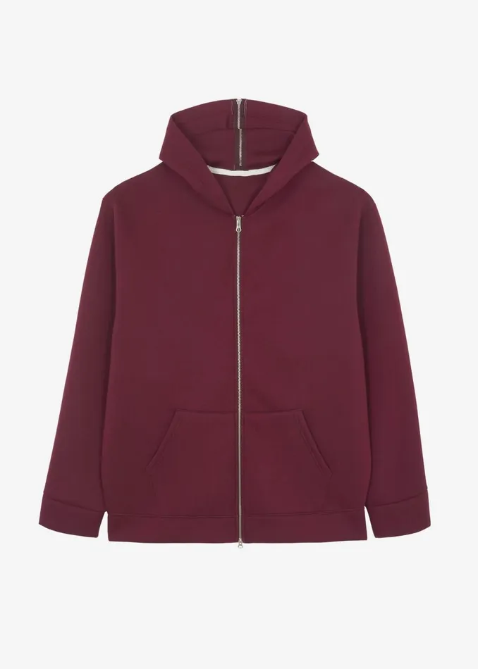 Women The Frankie Shop Outerwear Denton Oversized Hoodie Burgundy