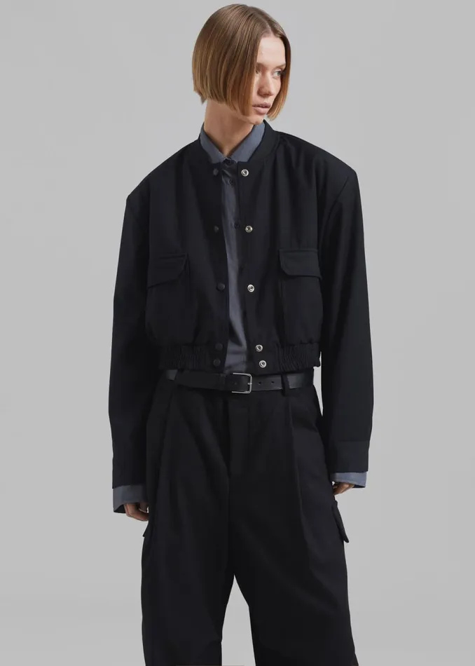 Women The Frankie Shop Outerwear Deryn Bomber Black