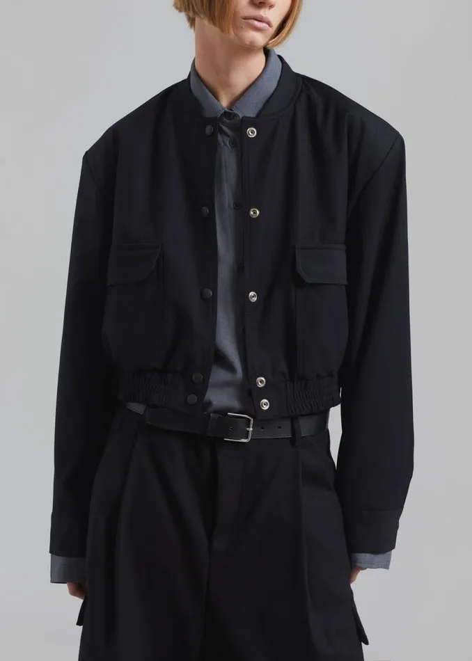 Women The Frankie Shop Outerwear Deryn Bomber Black