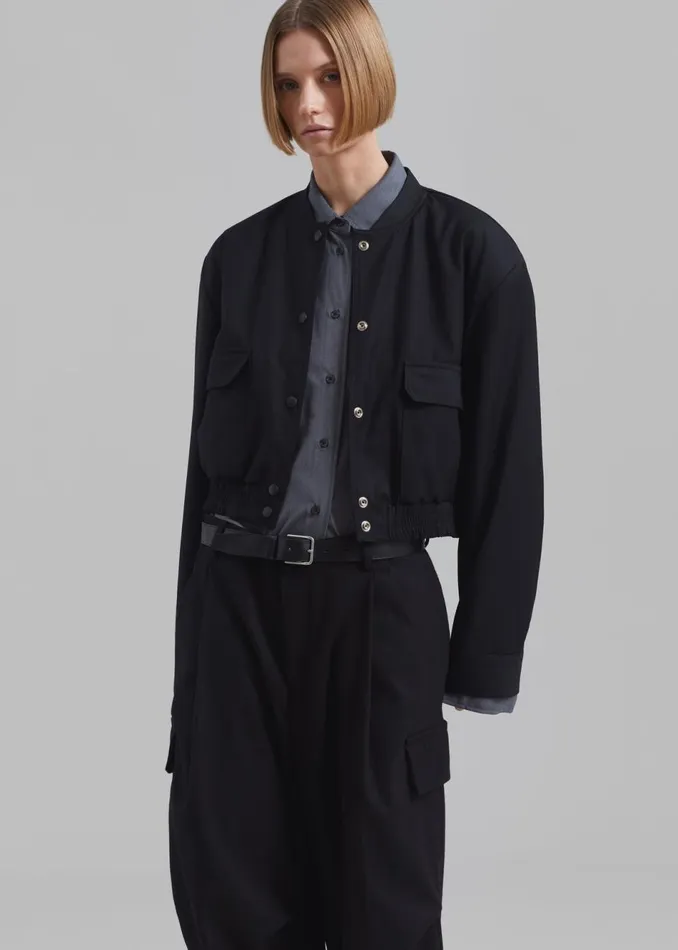 Women The Frankie Shop Outerwear Deryn Bomber Black