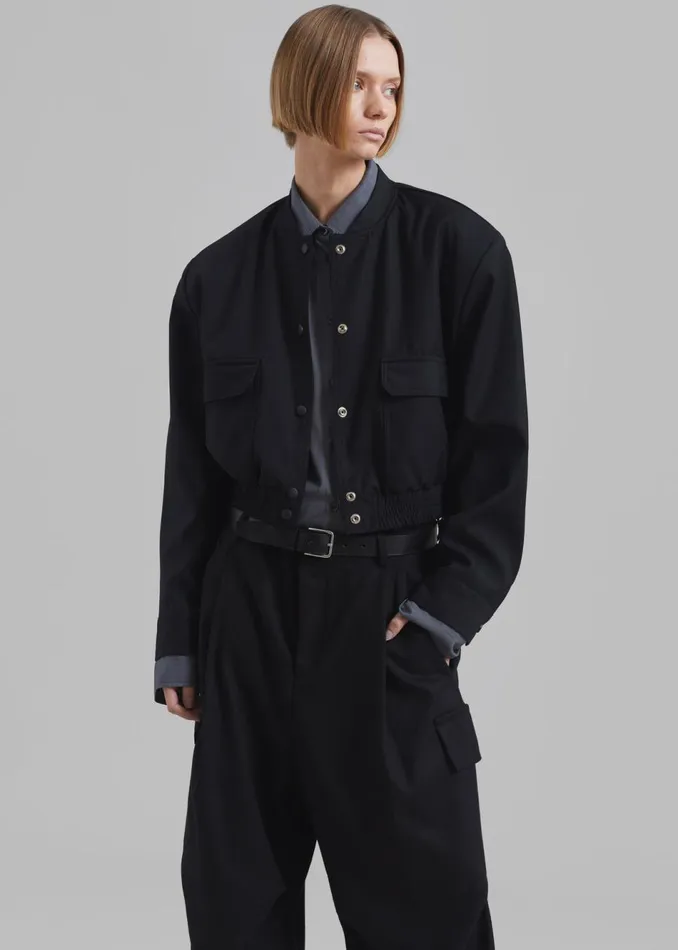 Women The Frankie Shop Outerwear Deryn Bomber Black