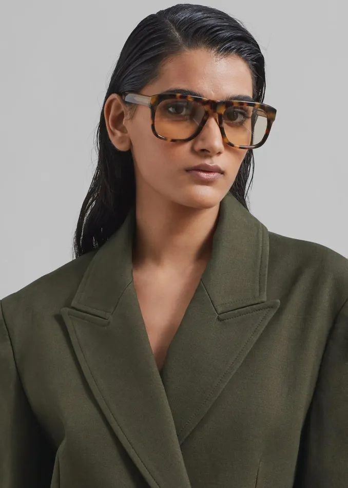 Women The Frankie Shop Outerwear Devon Blazer Khaki