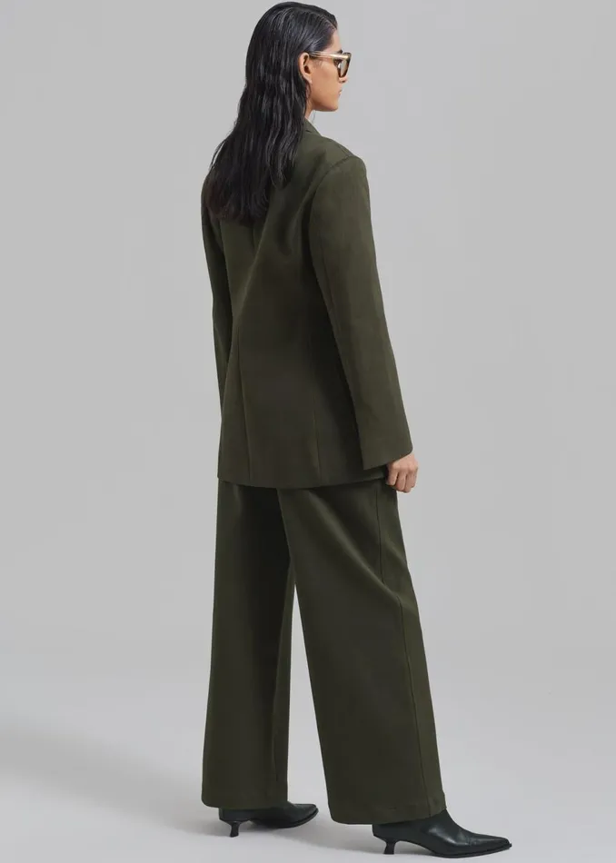 Women The Frankie Shop Outerwear Devon Blazer Khaki
