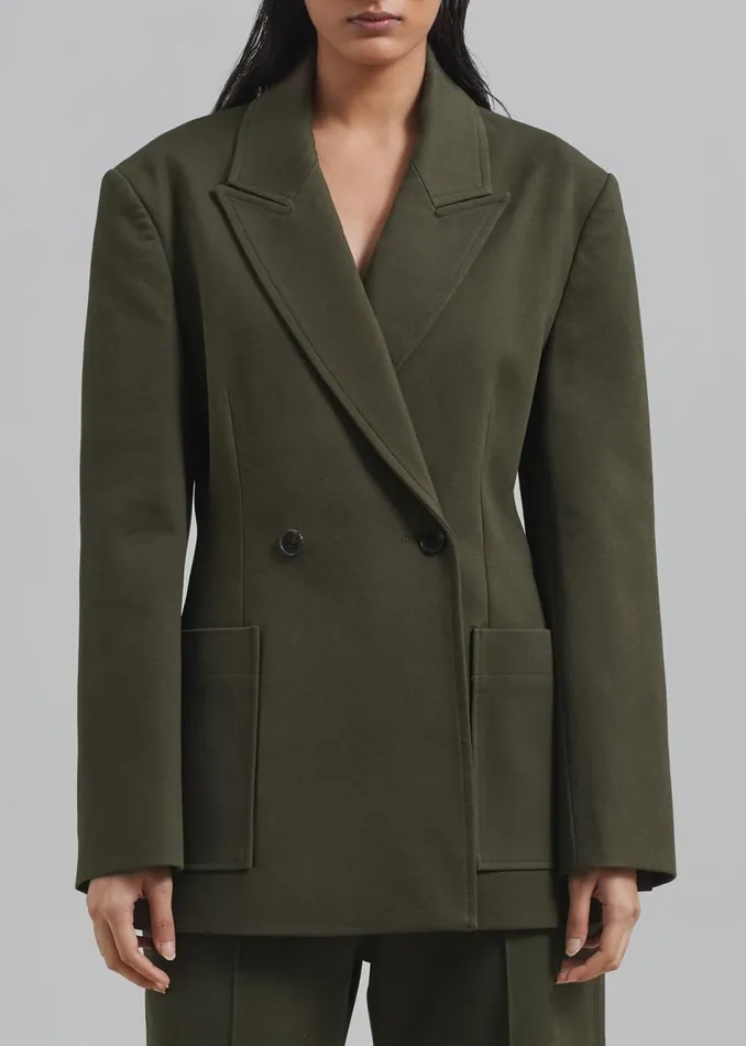 Women The Frankie Shop Outerwear Devon Blazer Khaki