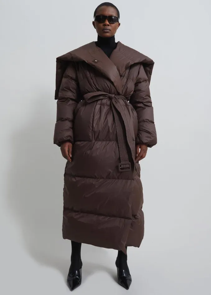 Women The Frankie Shop Outerwear Dover Puffer Coat Brown