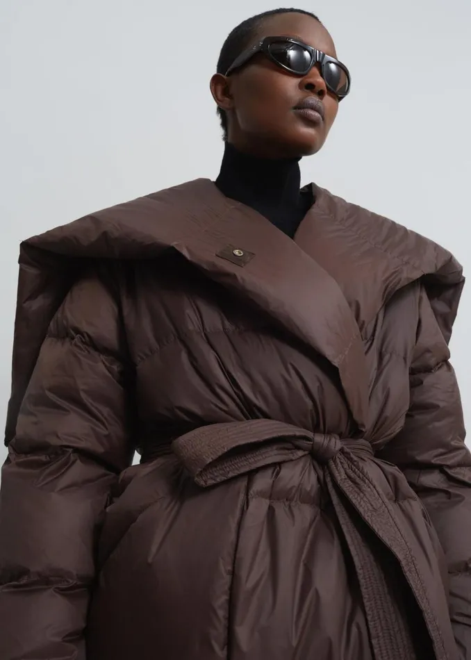 Women The Frankie Shop Outerwear Dover Puffer Coat Brown