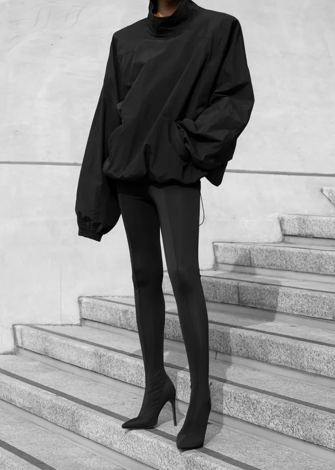 Women The Frankie Shop Outerwear Doyle Mockneck Anorak Black