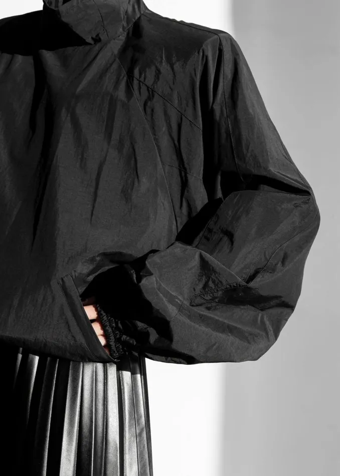 Women The Frankie Shop Outerwear Doyle Mockneck Anorak Black