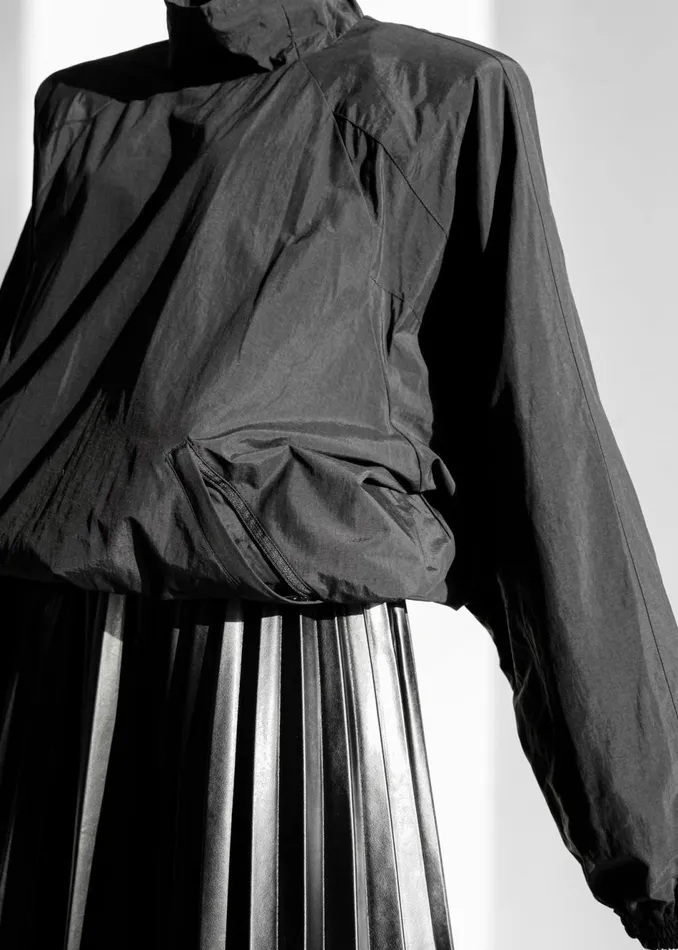 Women The Frankie Shop Outerwear Doyle Mockneck Anorak Black
