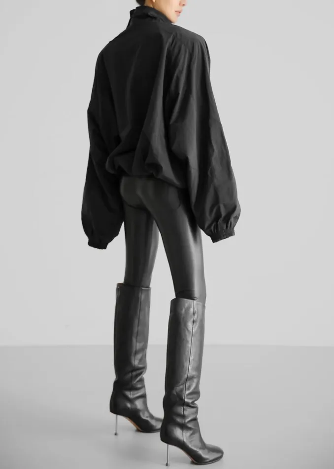 Women The Frankie Shop Outerwear Doyle Mockneck Anorak Black