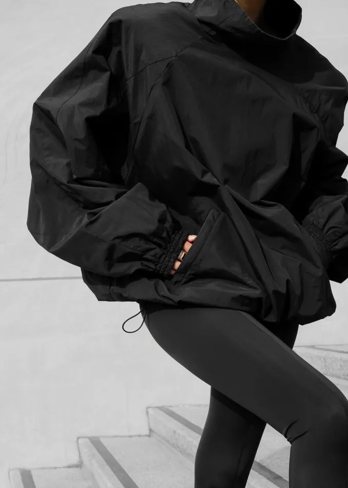 Women The Frankie Shop Outerwear Doyle Mockneck Anorak Black