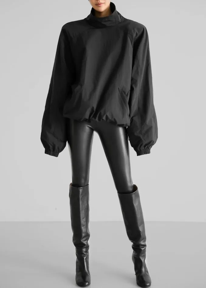 Women The Frankie Shop Outerwear Doyle Mockneck Anorak Black
