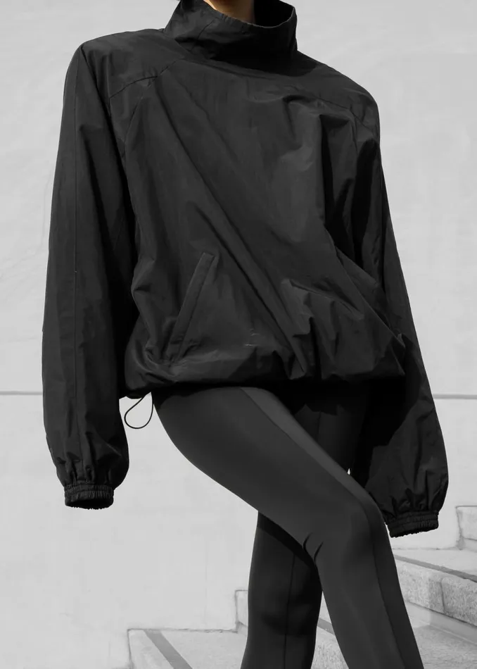 Women The Frankie Shop Outerwear Doyle Mockneck Anorak Black