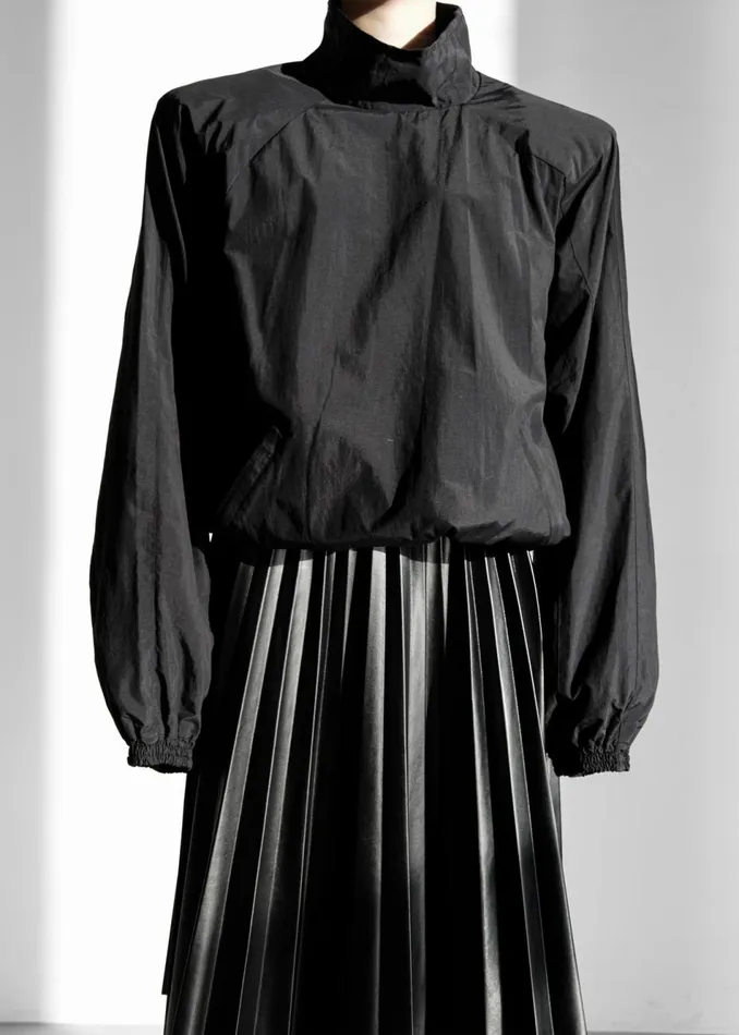 Women The Frankie Shop Outerwear Doyle Mockneck Anorak Black