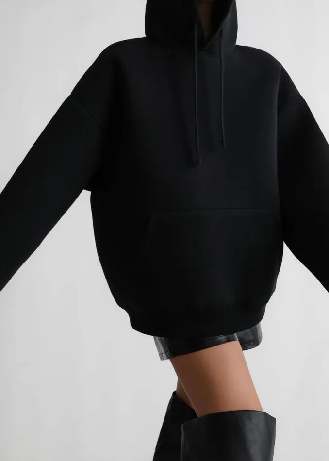 Women The Frankie Shop Outerwear Easton Oversized Hoodie Black