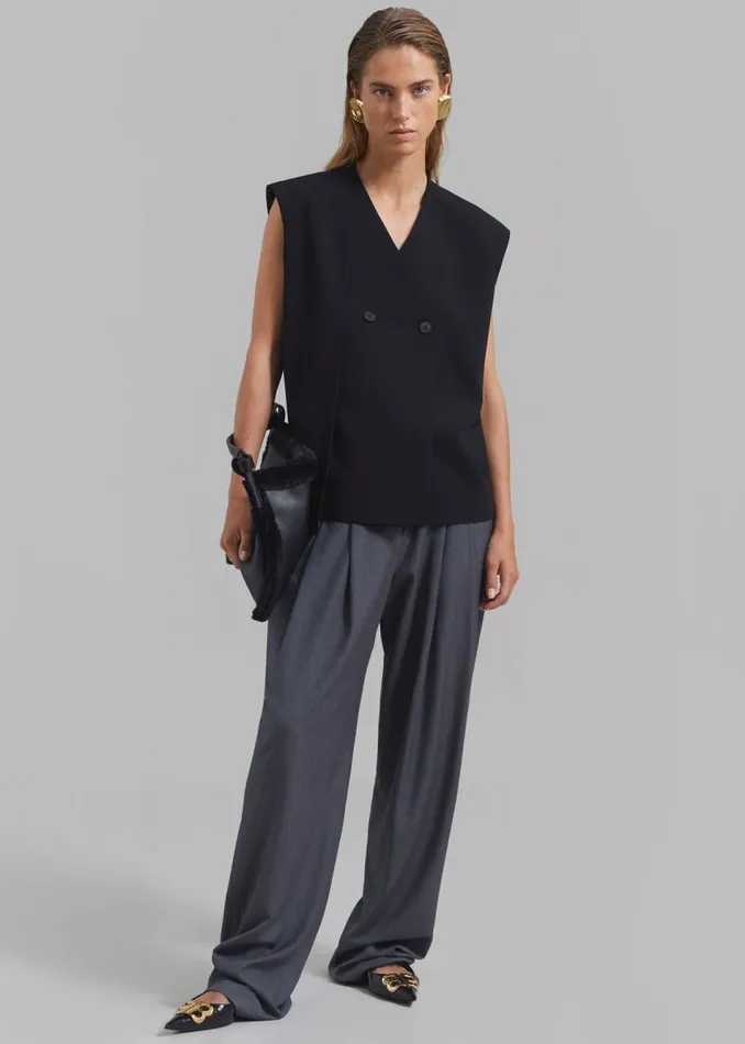 Women The Frankie Shop Outerwear Elvie Vest Black