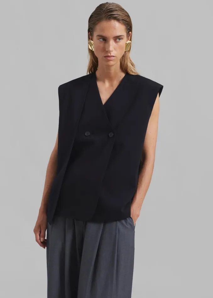Women The Frankie Shop Outerwear Elvie Vest Black