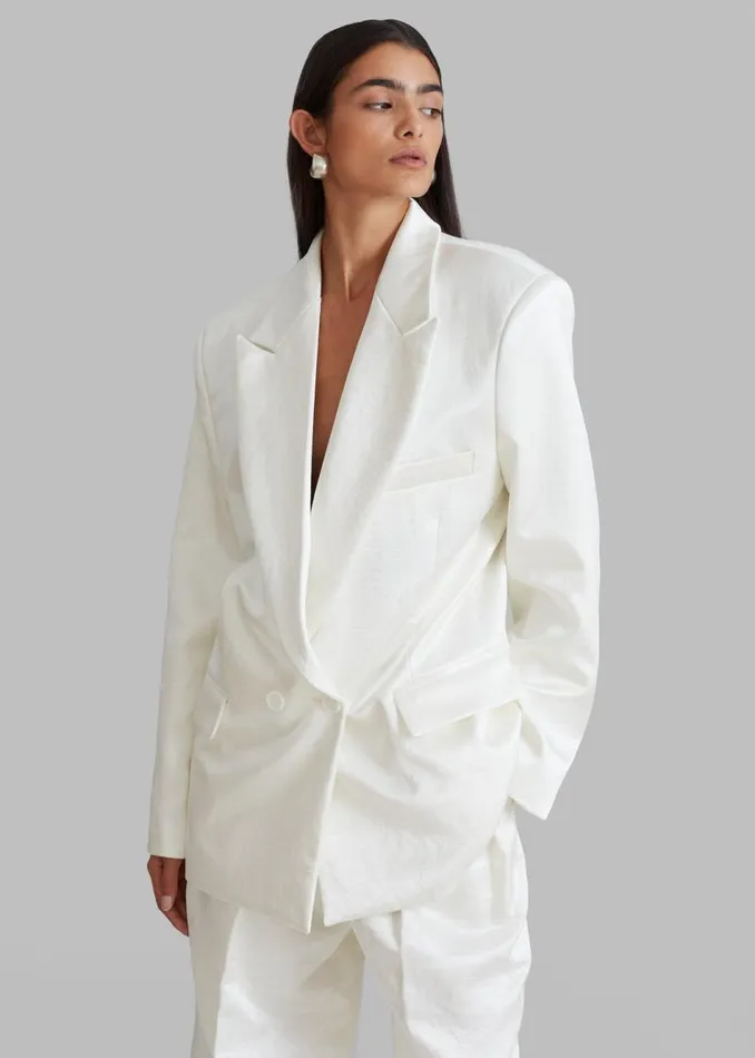 Women The Frankie Shop Outerwear Elvira Blazer Ivory