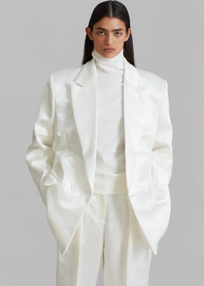 Women The Frankie Shop Outerwear Elvira Blazer Ivory