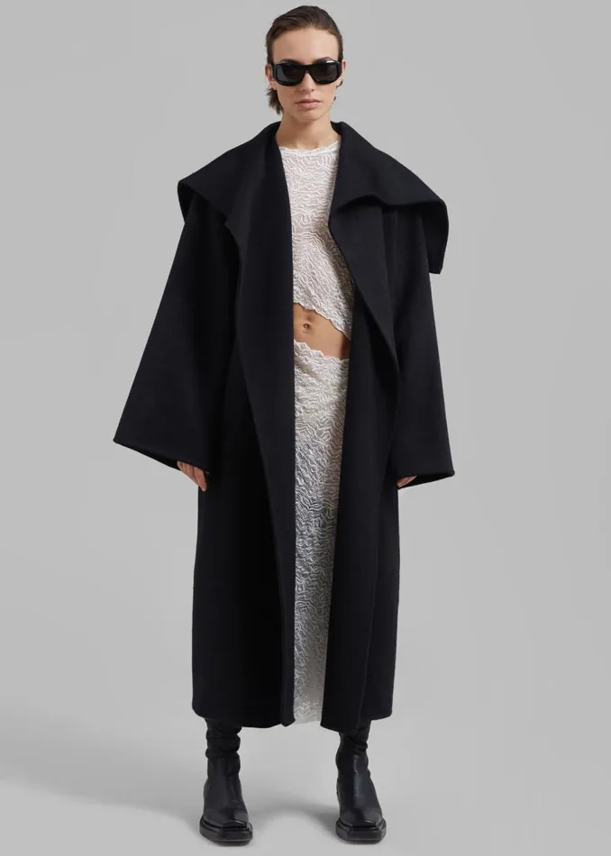 Women The Frankie Shop Outerwear Evelyn Coat Black