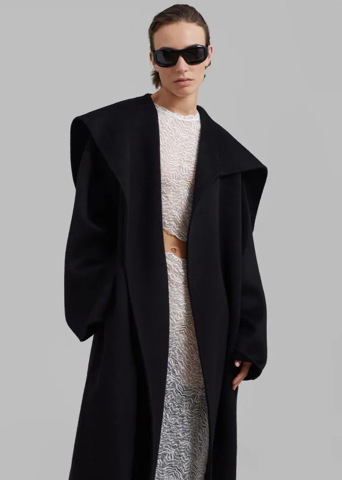 Women The Frankie Shop Outerwear Evelyn Coat Black