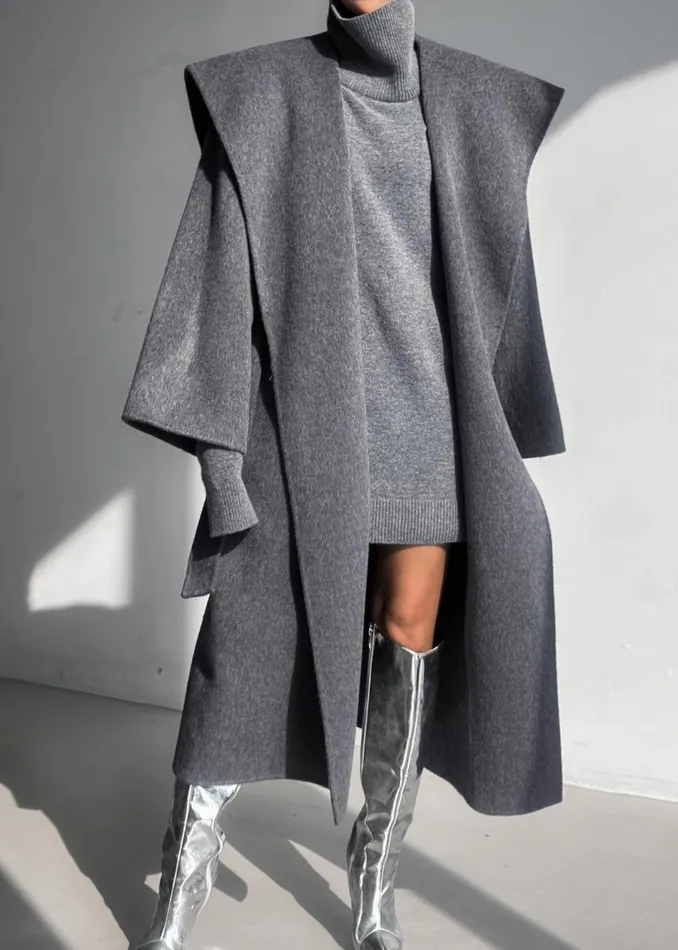 Women The Frankie Shop Outerwear Evelyn Coat Grey