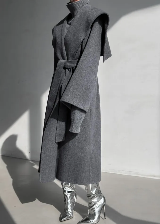 Women The Frankie Shop Outerwear Evelyn Coat Grey
