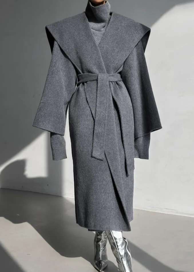 Women The Frankie Shop Outerwear Evelyn Coat Grey