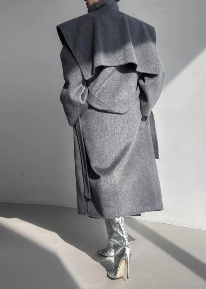 Women The Frankie Shop Outerwear Evelyn Coat Grey