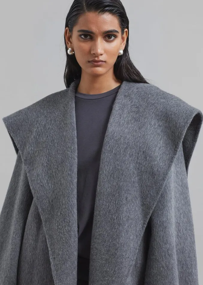 Women The Frankie Shop Outerwear Evelyn Coat Grey