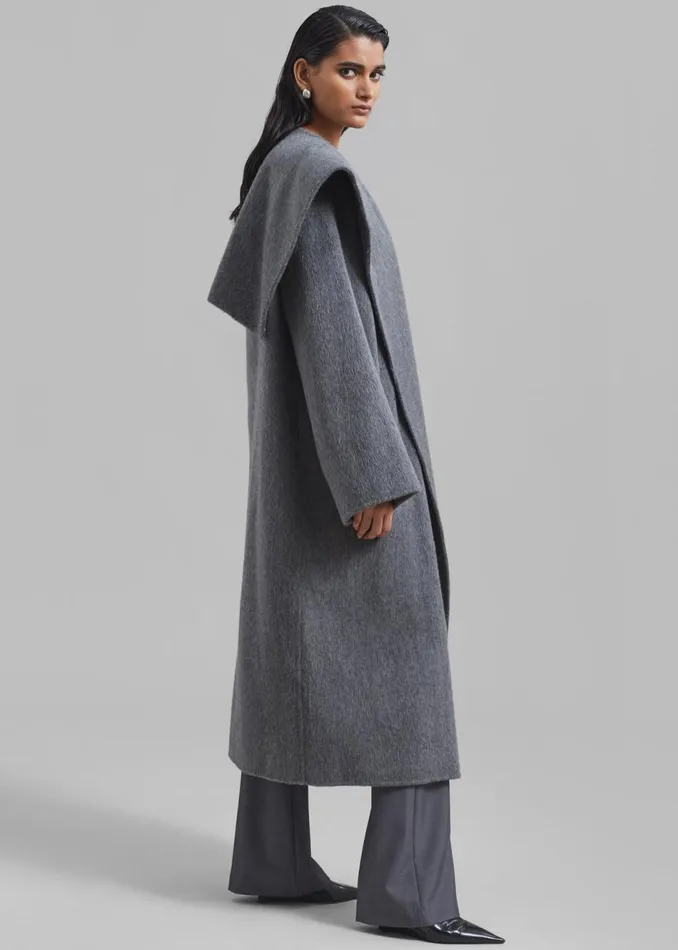 Women The Frankie Shop Outerwear Evelyn Coat Grey